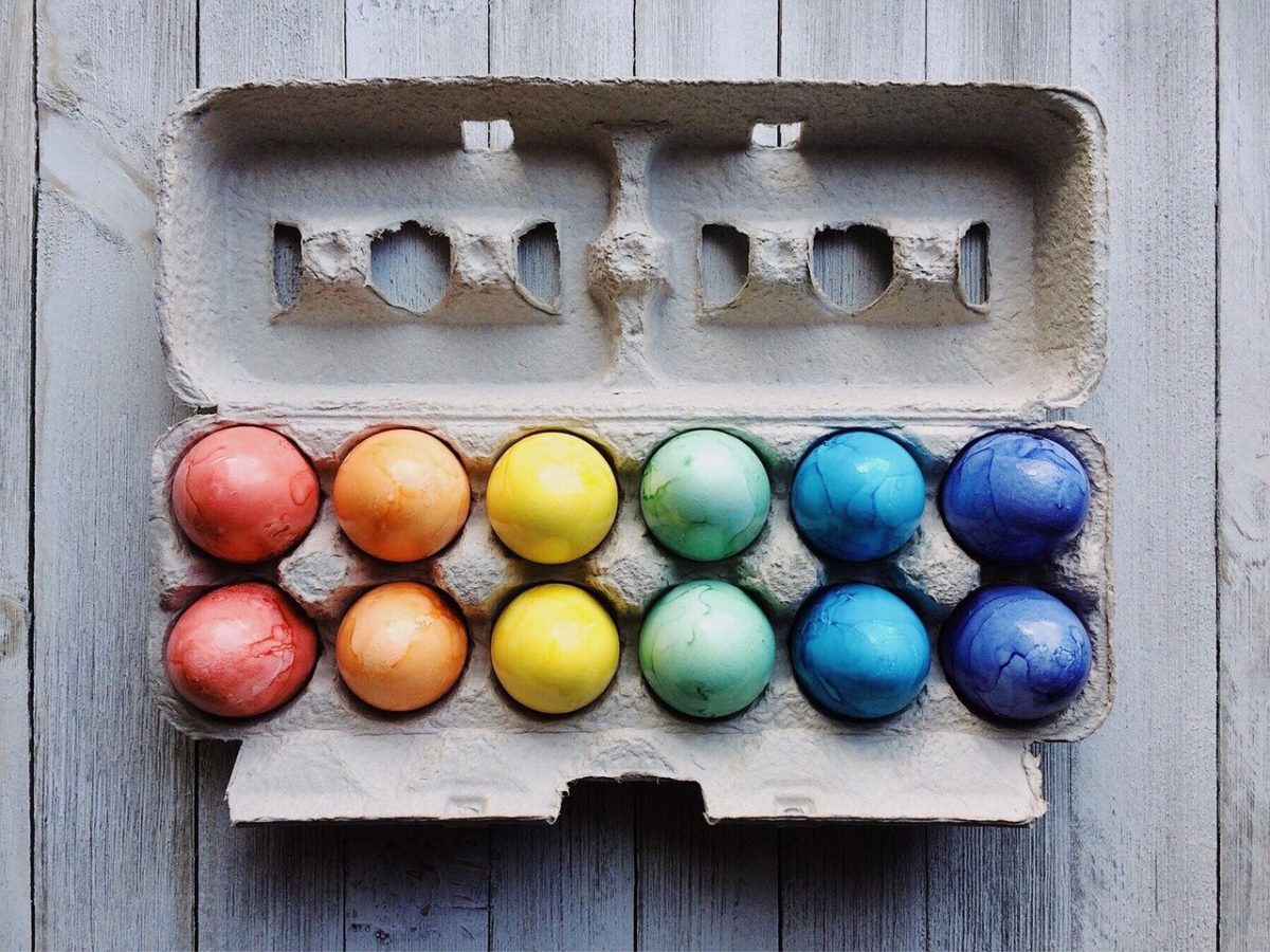 Eier mit Wasserfarben bemalen – Geht das?